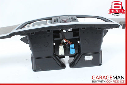 10-13 Mercedes W212 E350 Center Dash A/C Air Vent Hazard Light Trim Assembly OEM