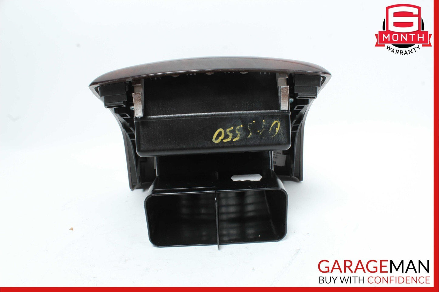 07-13 Mercedes W221 S550 Rear Center Console AC A/C Air Vent Trim Bezel Wood OEM
