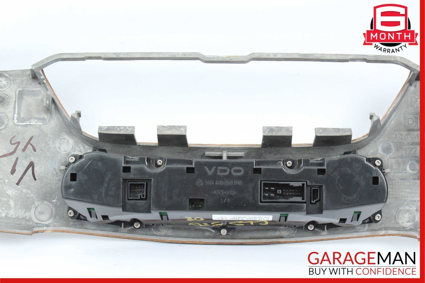 06-11 Mercedes W219 CLS500 Center Dash Climate Control Trim Bezel Panel Assembly