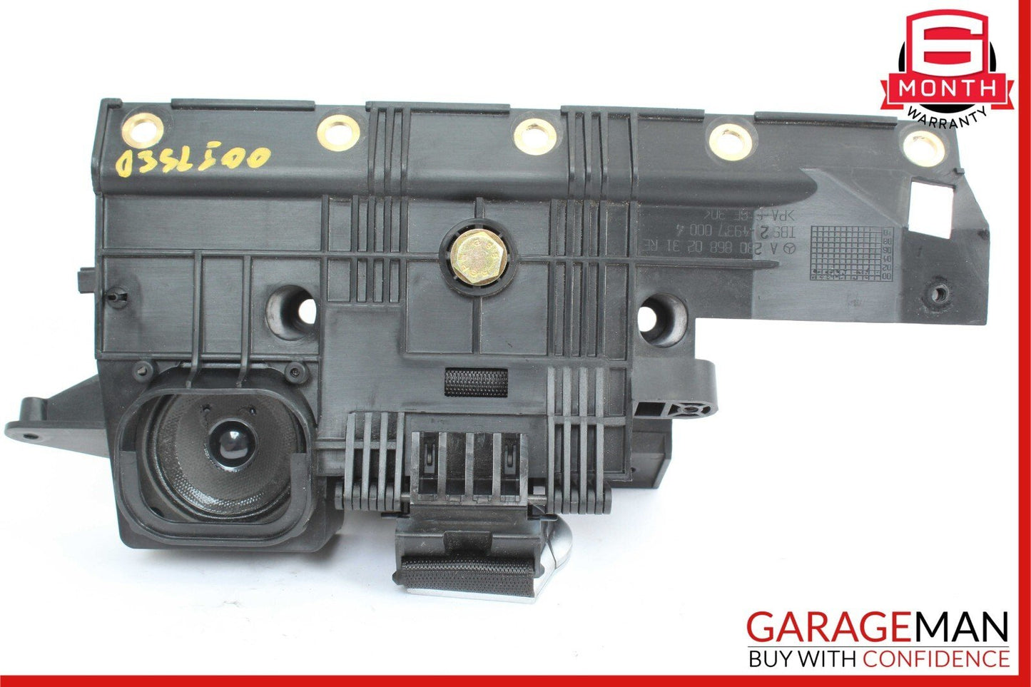 03-08 Mercedes R230 SL500 Rear Right Luggage Seatbelt Retractor Speaker Black