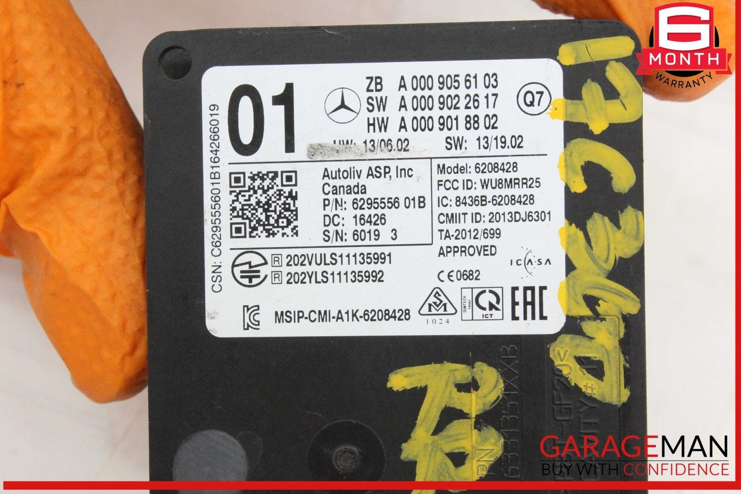13-20 Mercedes W205 C300 Rear Bumper Blind Spot Radar Distance Sensor Module OEM