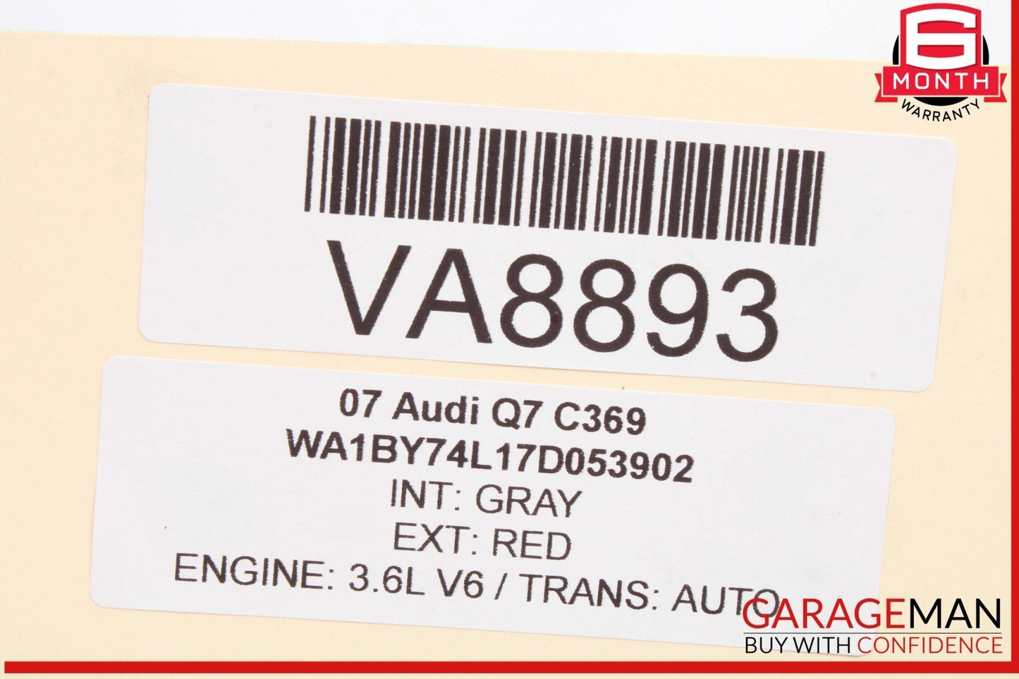 07-15 Audi Q7 Windshield Windscreen Washer Fluid Reservoir Tank 4L0955453A OEM