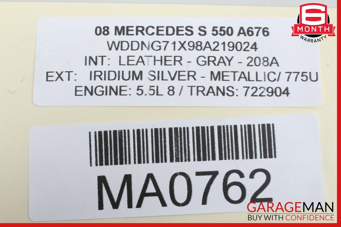 07-13 Mercedes S550 CL550 Front Left Seat Adjust Controller Switch Set OEM