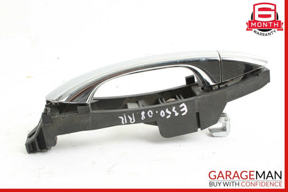 03-09 Mercedes W211 E350 E500 Rear Right Side Exterior Door Handle Silver OEM