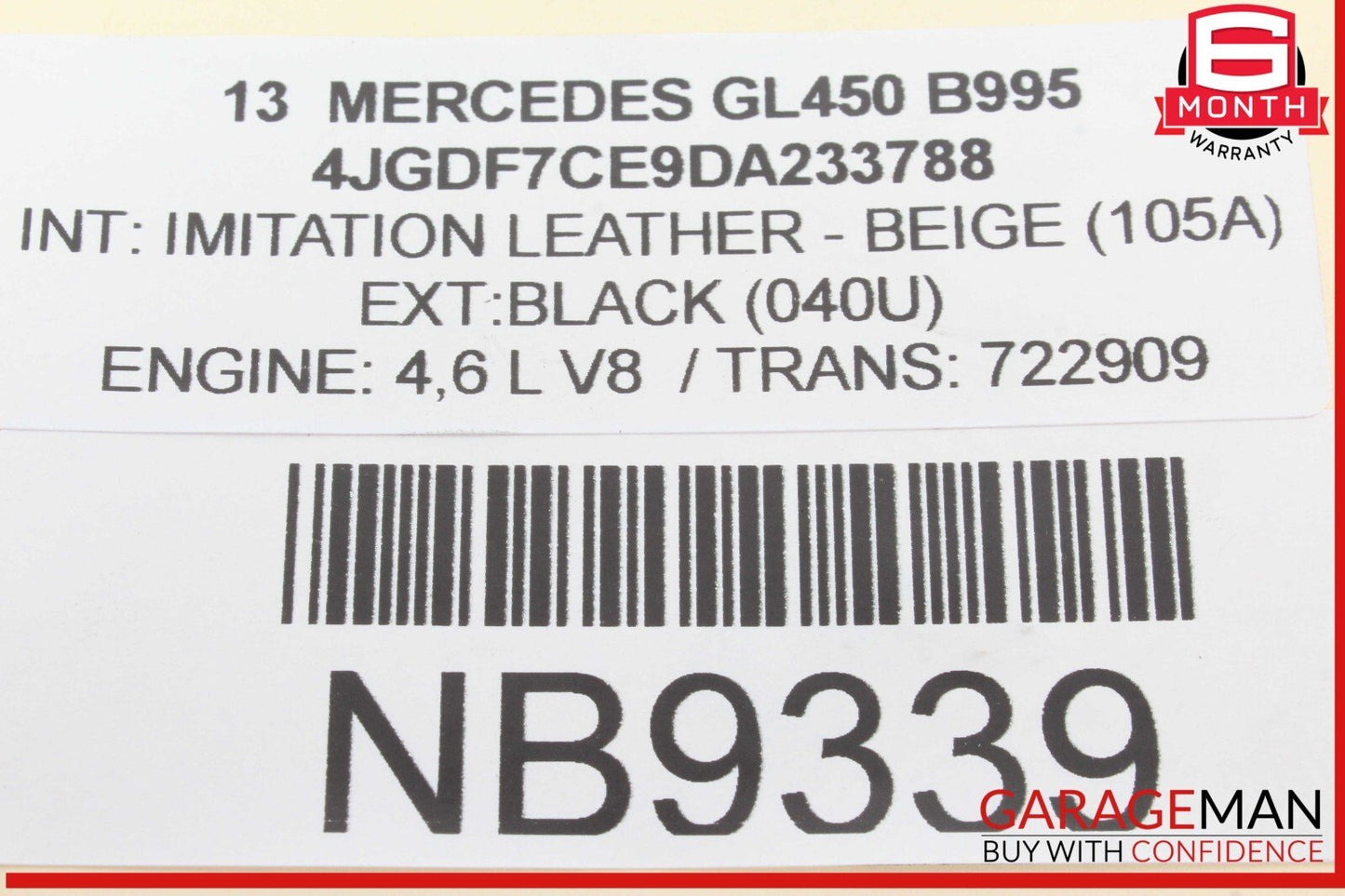 13-16 Mercedes X166 GL450 Front Left Side Driveshaft CV Drive Axle Shaft
