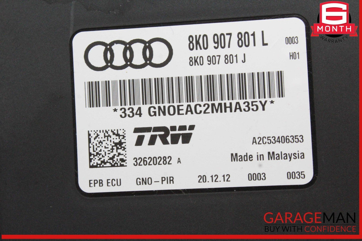 13-17 Audi A5 Q5 A4 SQ5 S4 Parking Brake Control Module Unit 8K0907801L OEM