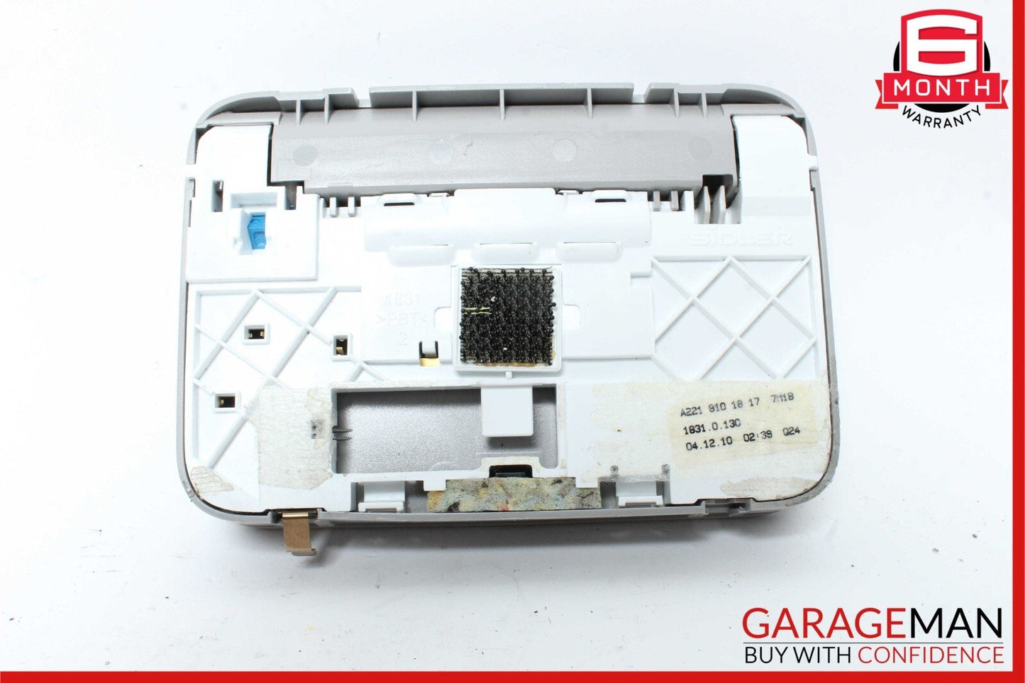10-13 Mercedes W221 S550 Rear Left or Right Side Overhead Vanity Mirror Gray OEM
