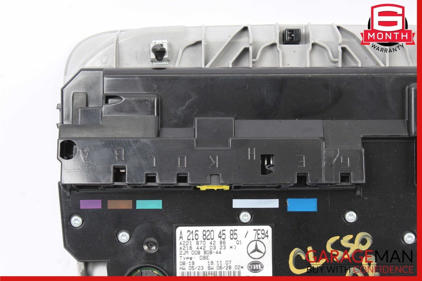 07-10 Mercedes W216 CL550 S550 Overhead Dome Light Sunroof Control Assy Gray OEM