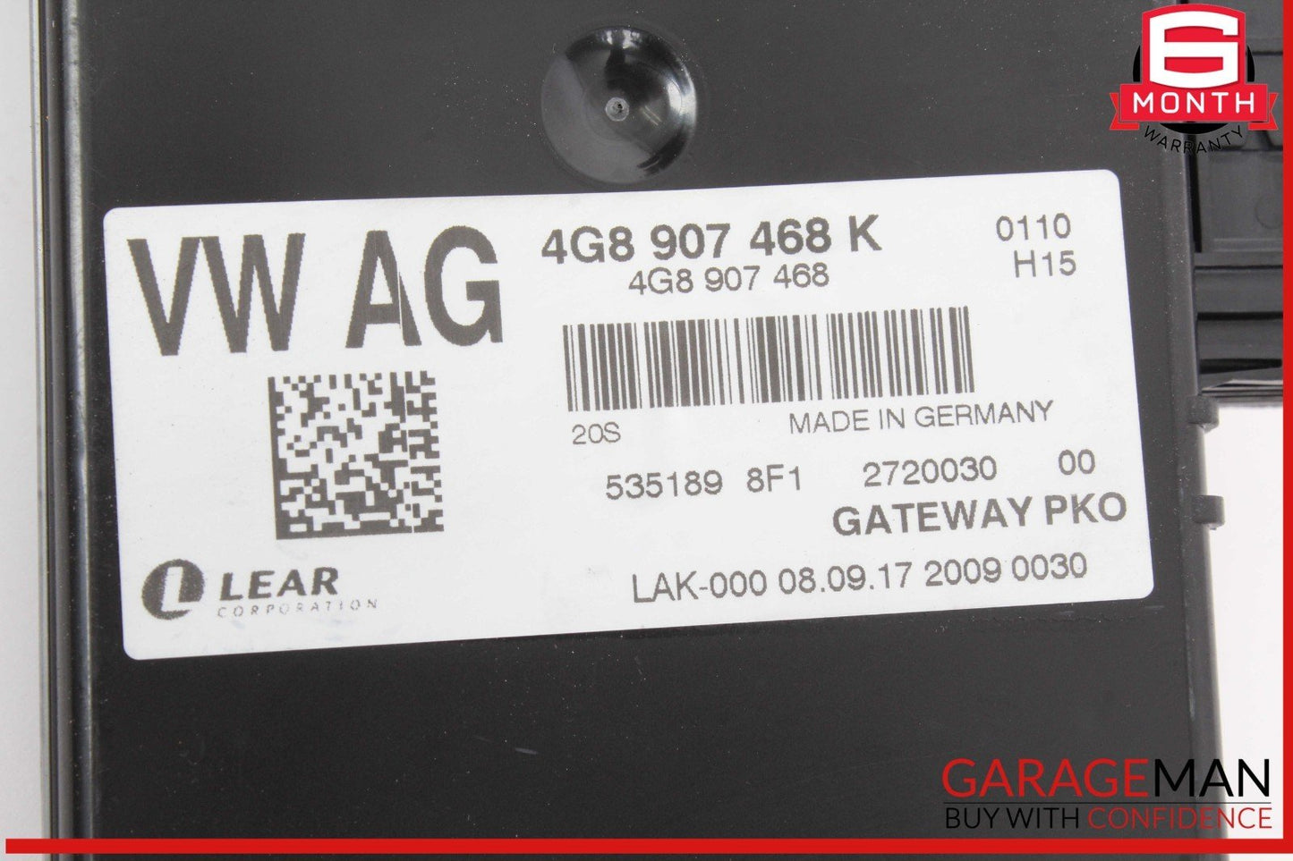 16-18 Audi A6 A7 Interface Gateway Computer Control Module Unit 4G8907468K OEM