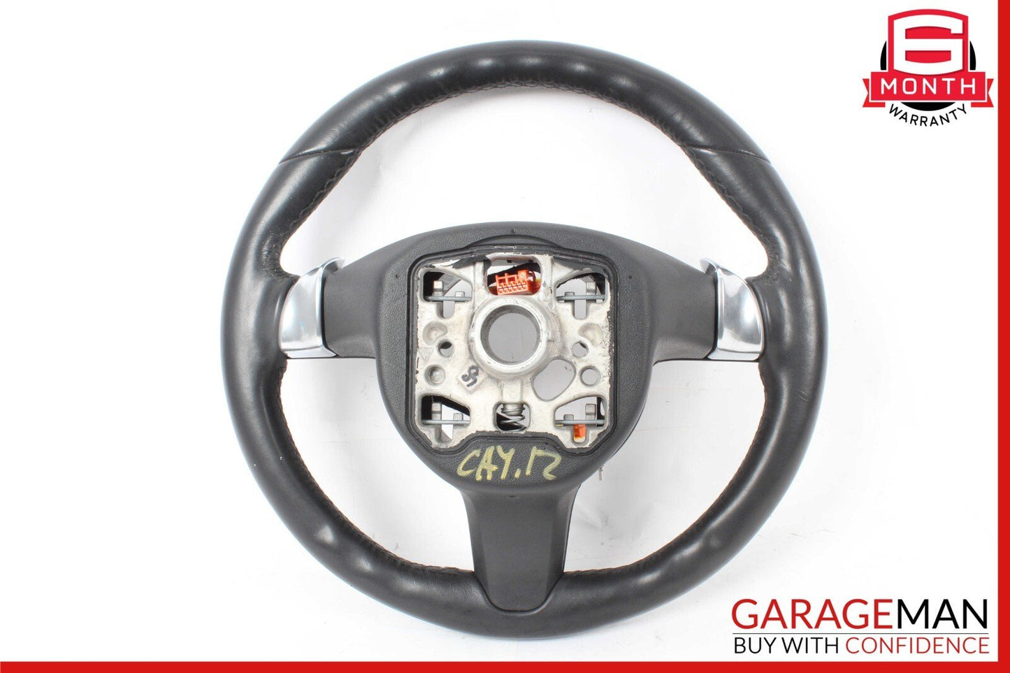 11-14 Porsche Cayenne 958 Steering Wheel w/ Paddle Shifters Black OEM