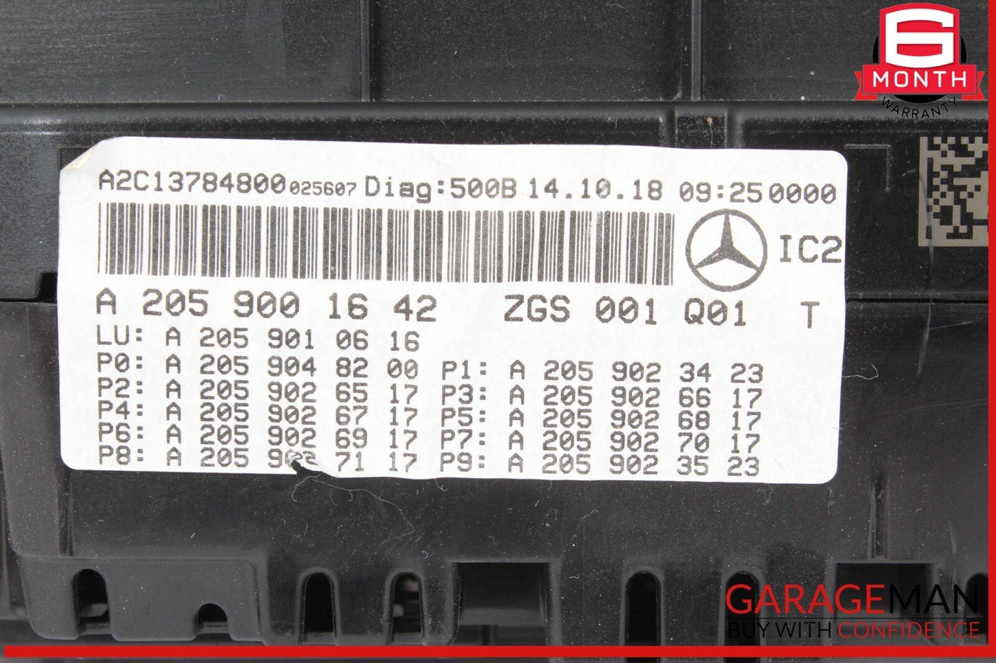 19-21 Mercedes W205 C300 Dashboard Instrument Cluster Gauge Speedometer OEM