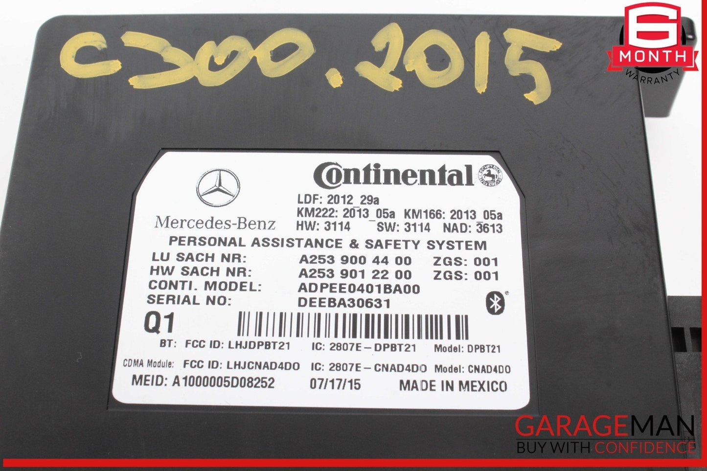 12-20 Mercedes W205 C300 SL400 GLA250 Communication Control Module Unit OEM
