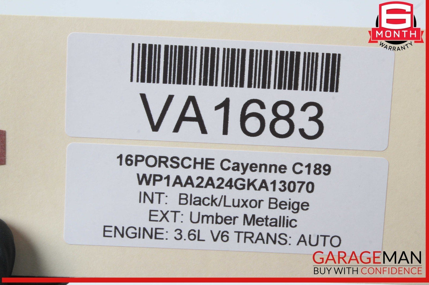 11-18 Porsche Cayenne 958 Electronic Parking Brake Control Module 7P0907801F OEM