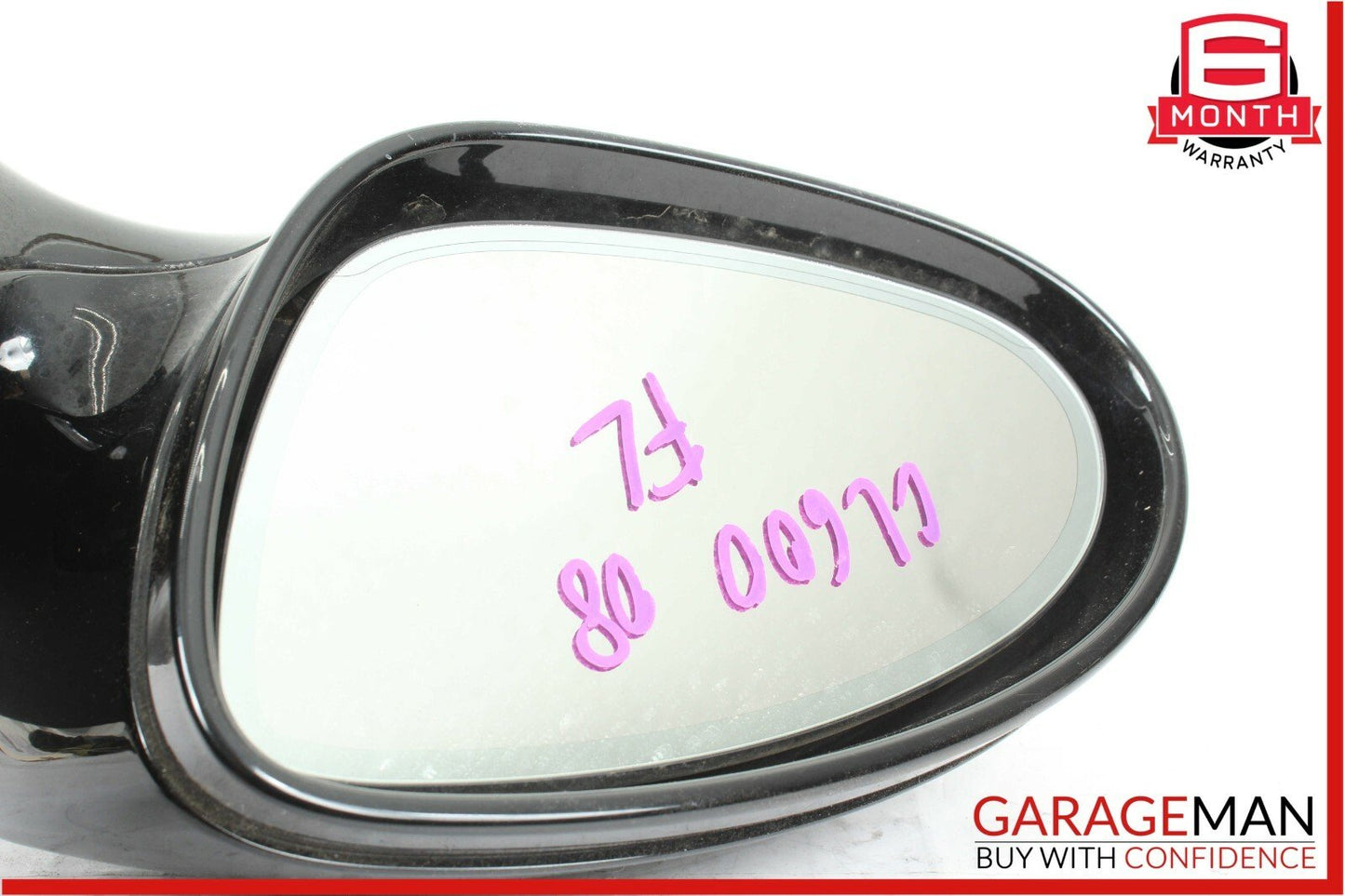 07-09 Mercedes W216 CL600 Front Left Side Mirror Door Rear View Black OEM