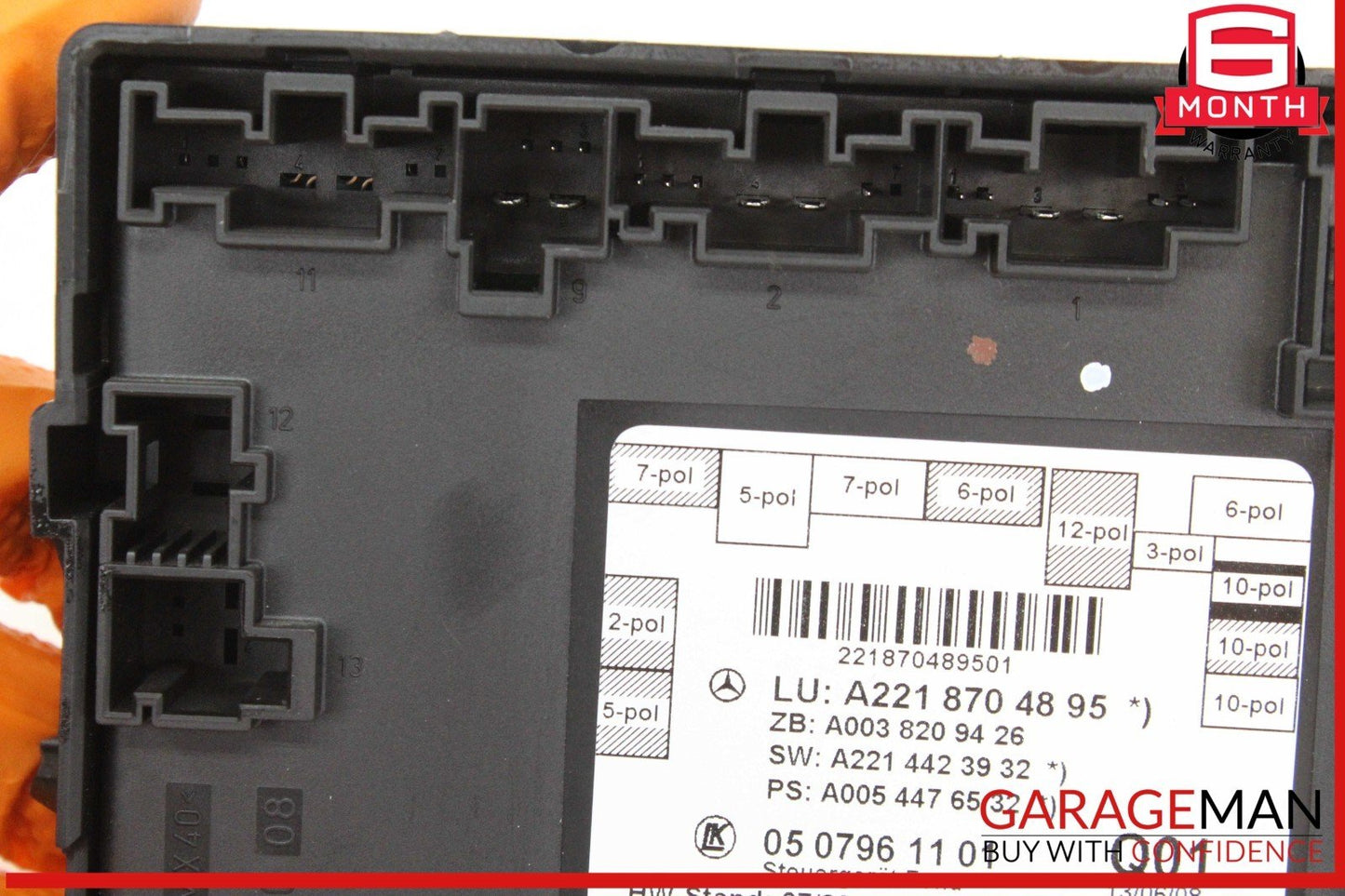 07-13 Mercedes W221 S550 Rear Right or Left Side Door Control Module Unit OEM