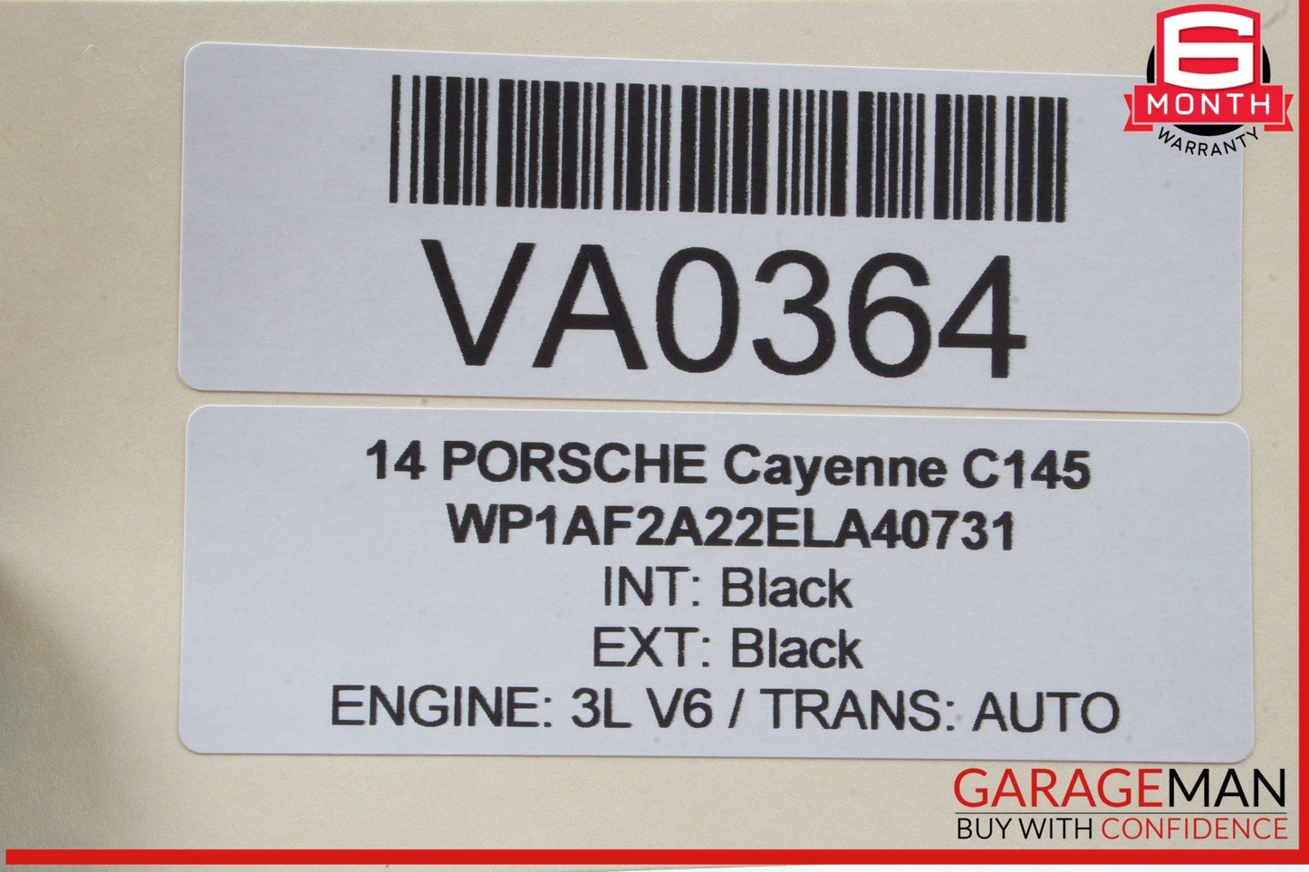 Porsche Cayenne 958 Hybrid S Rear Bumper Blind Spot Distance Sensor Module OEM