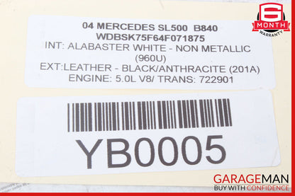 03-06 Mercedes R230 SL500 SL55 AMG Front Left Driver Side Exterior Door Handle