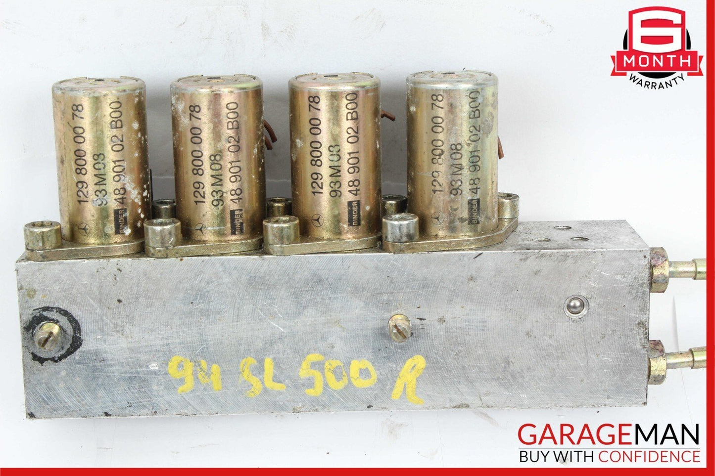90-02 Mercedes R129 SL500 300SL Left Side Top Hydraulic Solenoid Valve Block OEM