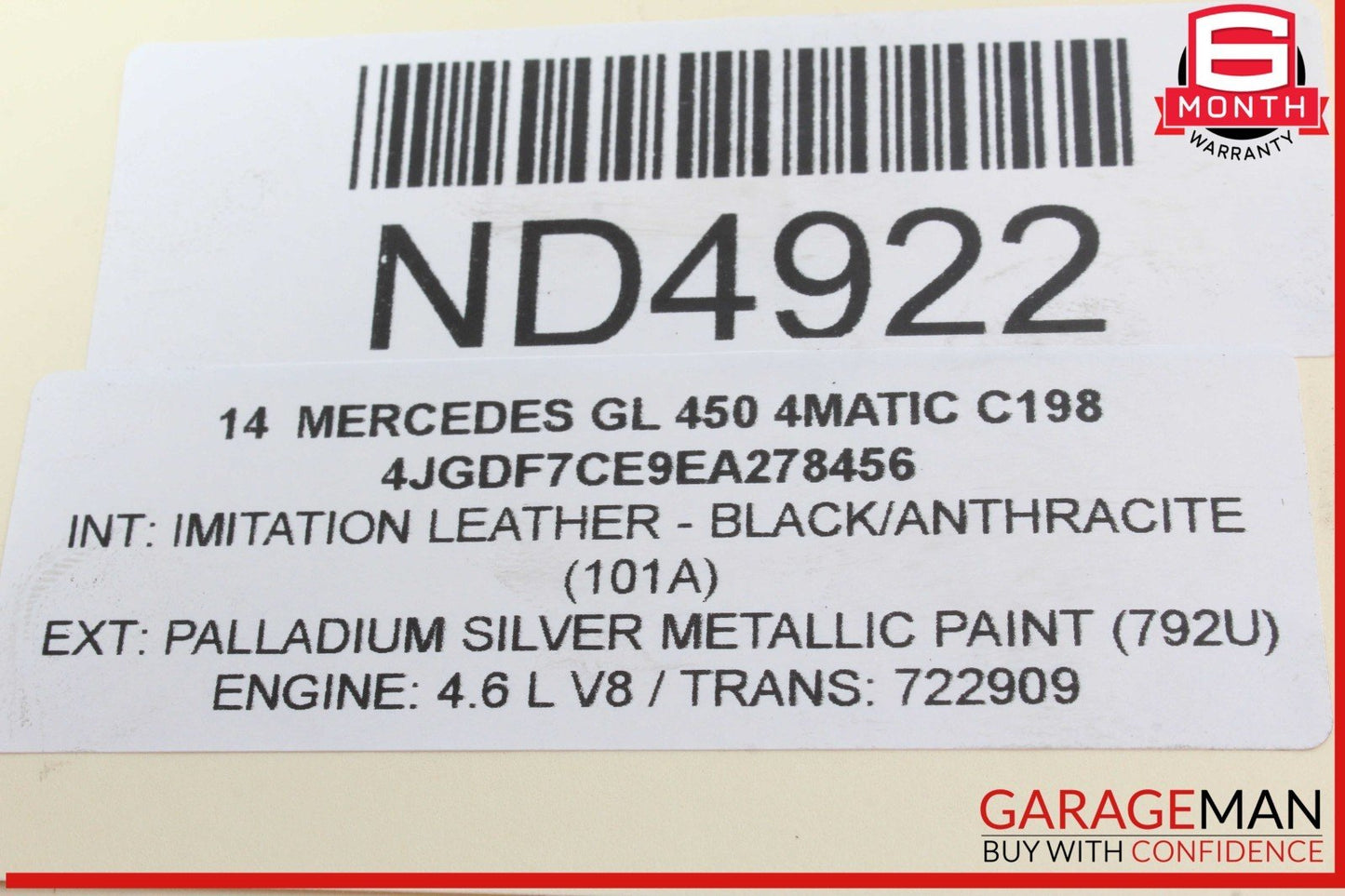 11-17 Mercedes X166 GL450 4MATIC CL550 E550 Oil Separator Cover 2780180035 OEM