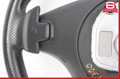 15-18 Mercedes W205 C300 GLC300 Steering Wheel Black w/ Paddle Shifters Assy OEM