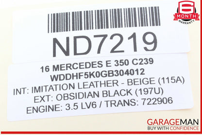 08-20 Mercedes W212 E350 CLS550 Headlight Fog Light Switch Control Module OEM