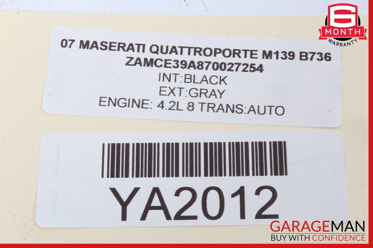 03-13 Maserati Quattroporte M139 Front Left Side Door Lock Latch Actuator OEM