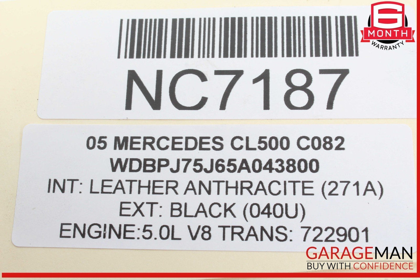 03-06 Mercedes W215 CL500 S500 S55 AMG A/C Air Conditioning Compressor Pump OEM