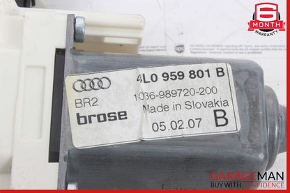 07- 15 Audi Q7 Left Driver Side Power Window Motor Regulator 4L0959801 OEM