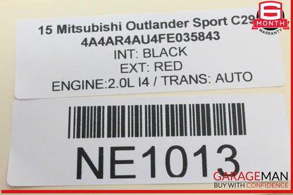 14-22 Mitsubishi Outlander Sport Rear Tailgate Trunk Lock Latch Actuator OEM