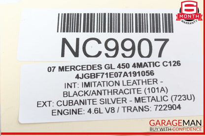 06-12 Mercedes X164 GL450 4MATIC ML550 Front Left Side Reinforcement Bracket OEM