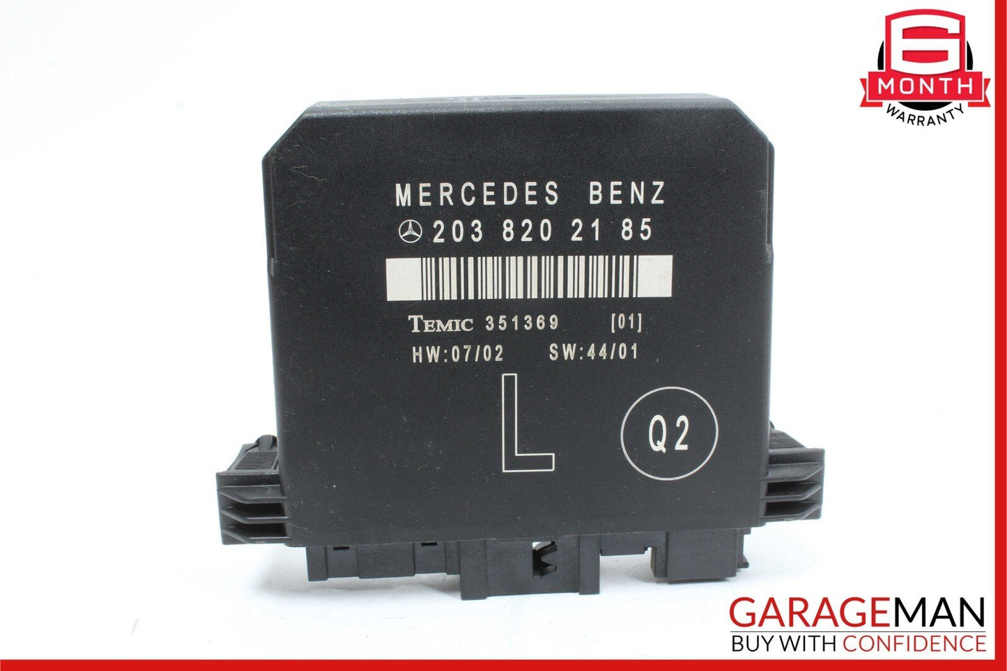 01-07 Mercedes W203 C230 C320 Rear Left Side Door Computer Control Module A95
