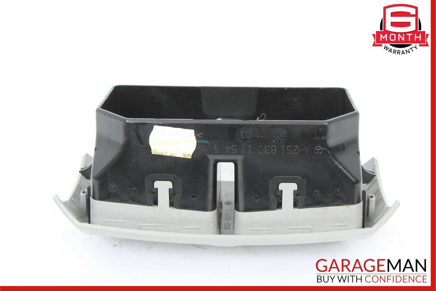 06-09 Mercedes W251 R350 R500 Rear Center Console AC A/C Air Vent Grille Grey