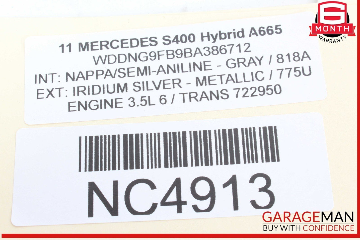 07-13 Mercedes W221 S400 Hybrid Front Right Under Seat Control Module 2218707493