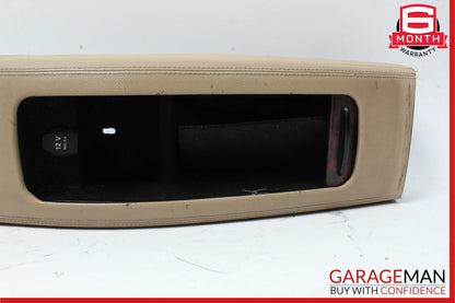 06-11 Mercedes W219 CLS500 Rear Center Console Armrest Storage Tray Cover Brown