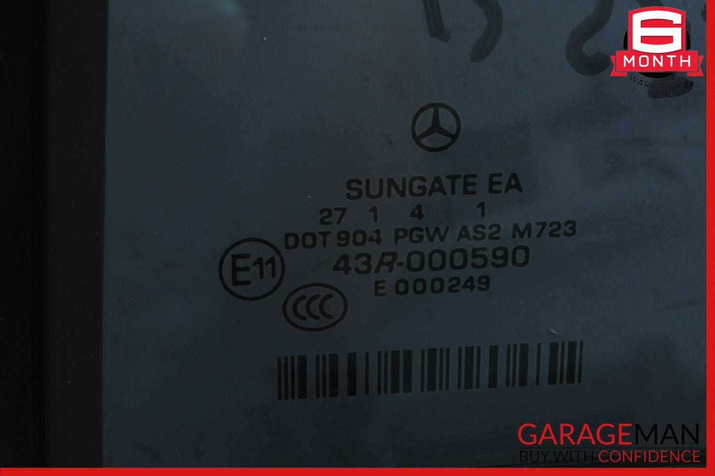 07-13 Mercedes W221 S550 S65  Quarter Window Glass Rear Left Driver Side OEM