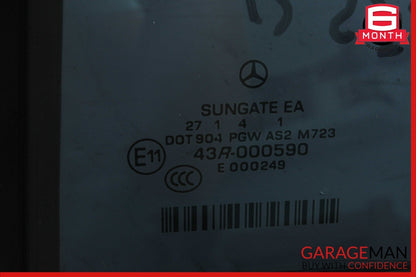 07-13 Mercedes W221 S550 S65  Quarter Window Glass Rear Left Driver Side OEM