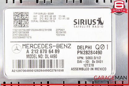 12-14 Mercedes W204 C250 GLK350 Sirius Satellite Radio Receiver 2128706489 OEM