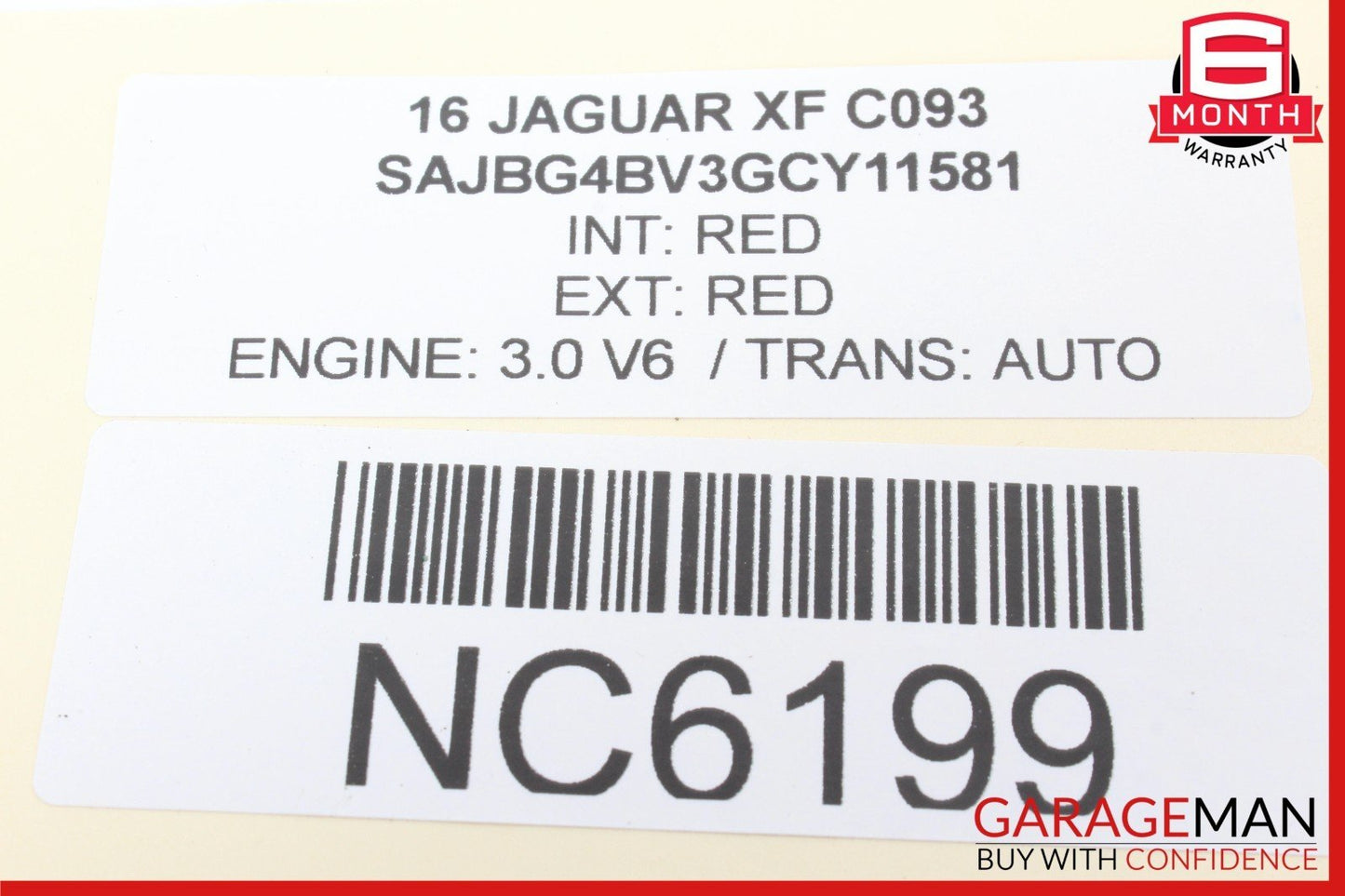 16-17 Jaguar XF TPMS Tire Pressure Monitor Control Module Unit GX6314F012BB OEM