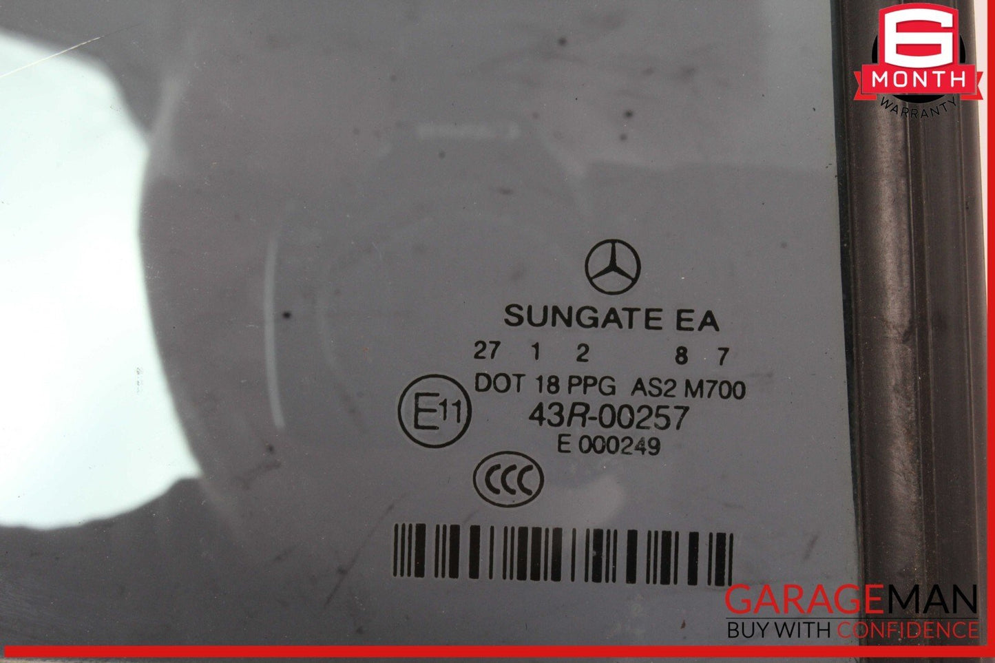 07-13 Mercedes W221 S550 S350 Rear Right Side Door Quarter Window Glass OEM