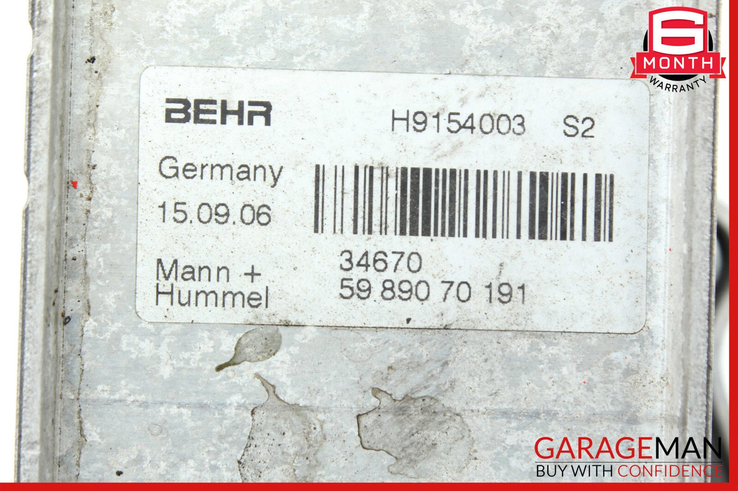 05-13 Mercedes W209 CLK350 Oil Filter Cooler Housing 2721800510 OEM