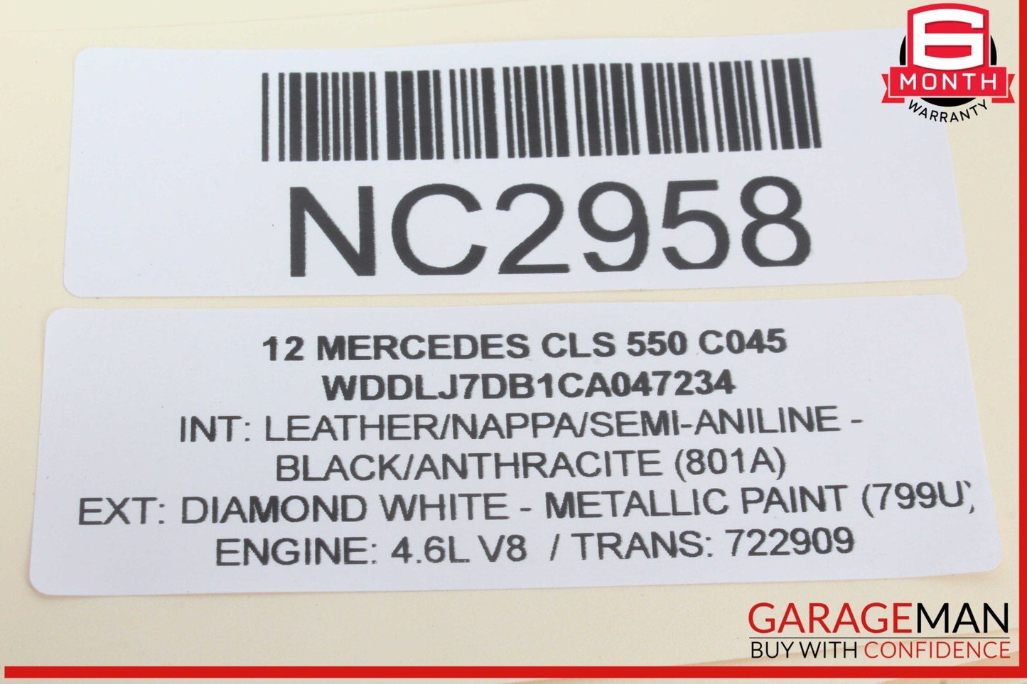 08-18 Mercedes W218 CLS550 SLK350 E400 Front Left Side Door Control Module OEM