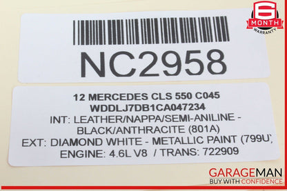 08-18 Mercedes W218 CLS550 SLK350 E400 Front Left Side Door Control Module OEM