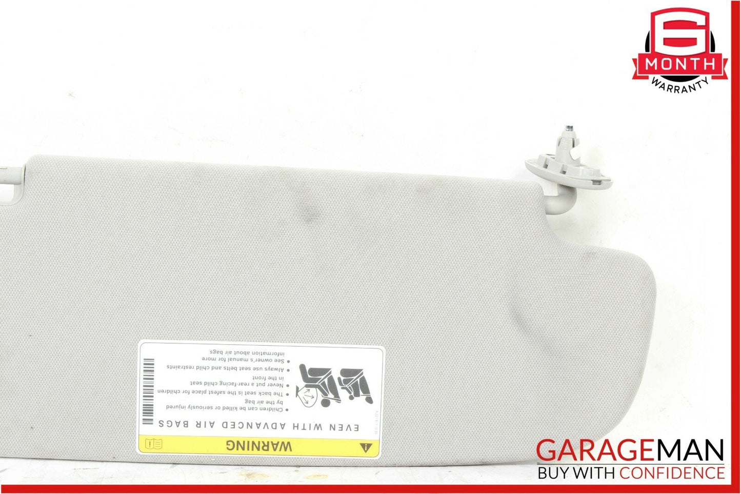 07-13 Mercedes W221 S550 Sun Visor Sunvisor Shade Cover Left Driver Side Gray