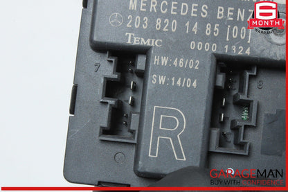 01-07 Mercedes W203 C230 C350 Front Right Side Door Control Module 2038201485