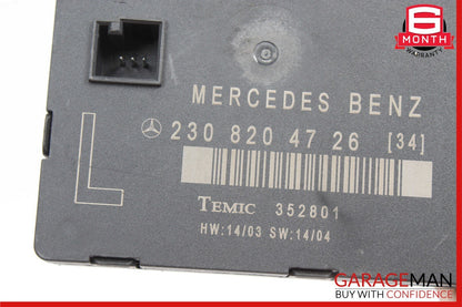 03-12 Mercedes R230 SL500 SL550 Door Control Module Left Side 2308204726 OEM