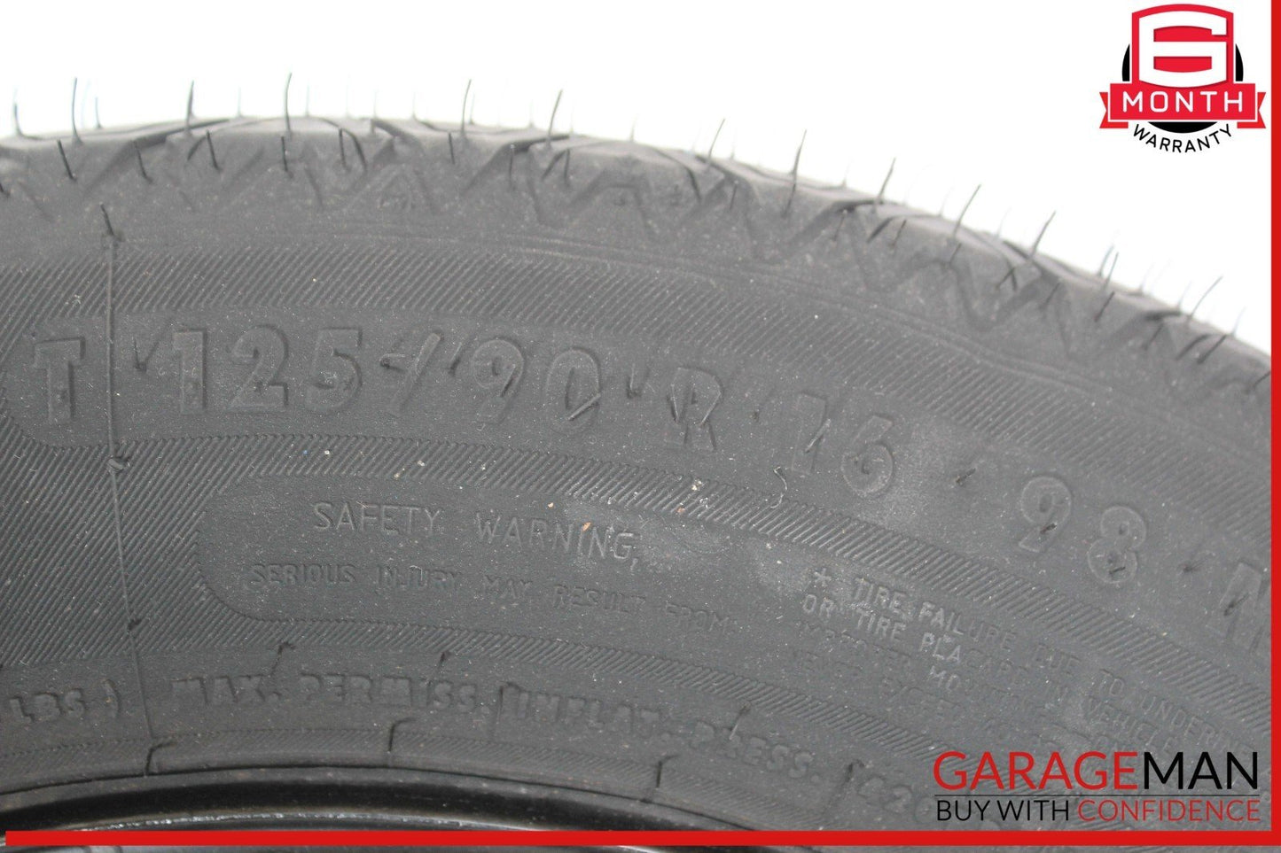 08-14 Mercedes W204 C250 C300 Emergency Spare Tire Donut Wheel Rim 125 90 16"