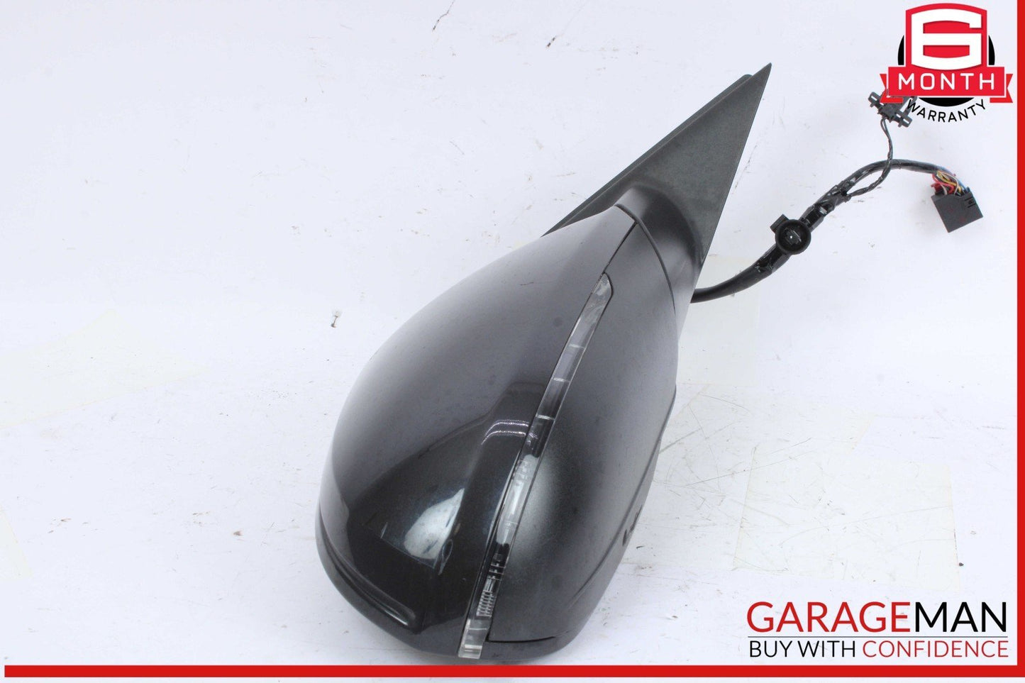 12-18 Audi A6 Front Right Passenger Side Door Rear View Mirror Black 4G1857410BB