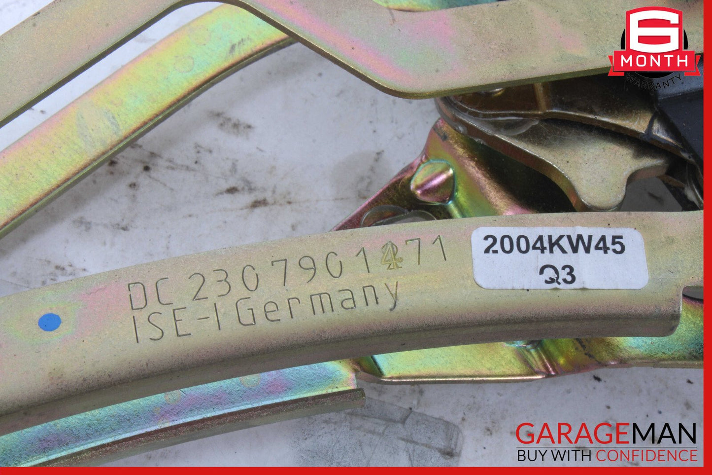 03-12 Mercedes R230 SL500 Convertible Right Trunk Frame Lock Cylinder Bracket
