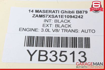 14-17 Maserati Ghibli Front Left Driver Side Door Lock Latch Actuator OEM