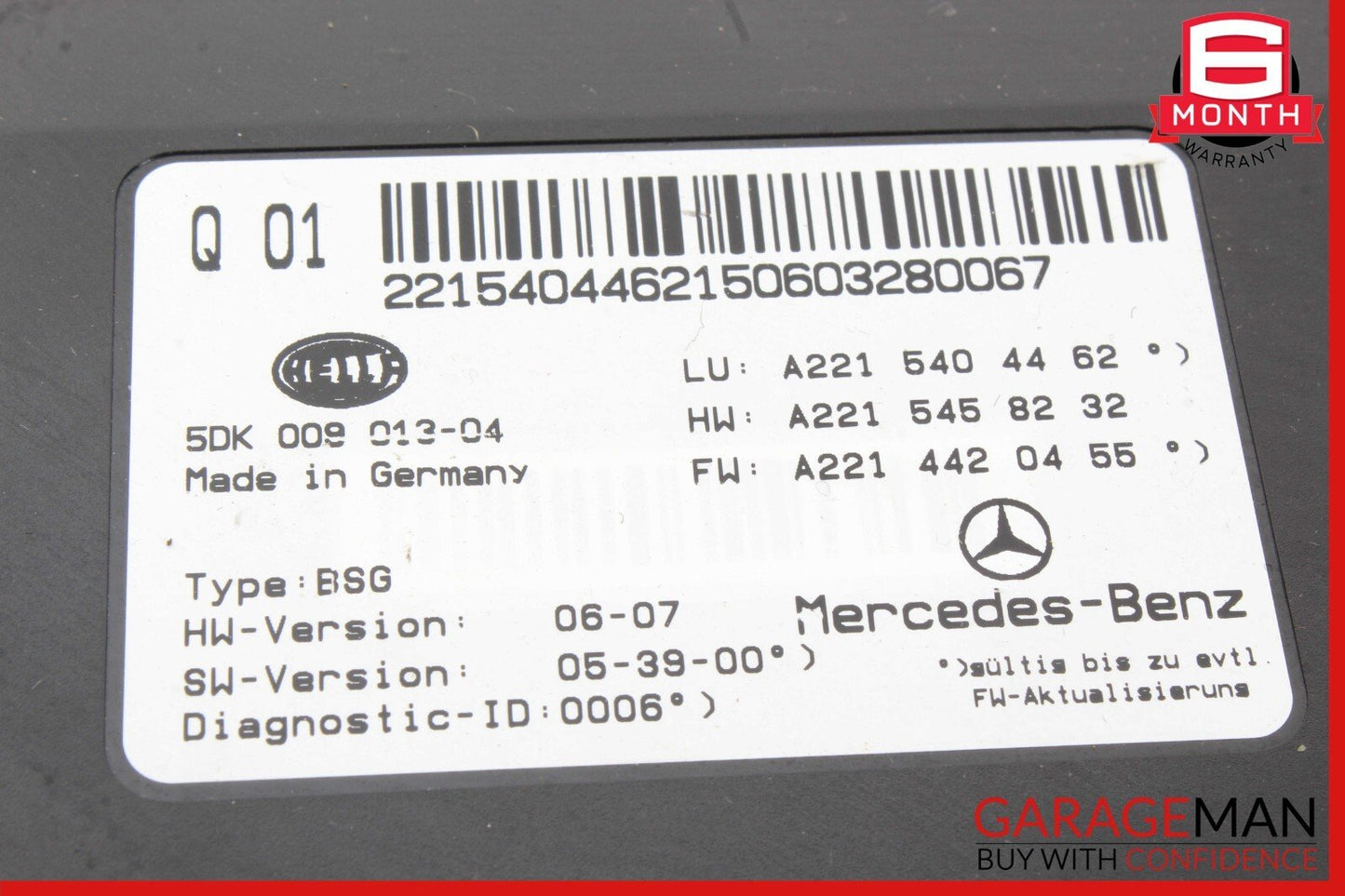 07-14 Mercedes W216 CL550 S350 CL600 Electric Power Supply Fuse Box Module Unit